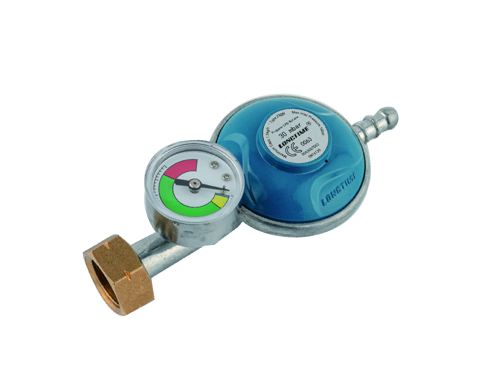 Domestic Use LP Gas Regulator with Gauge